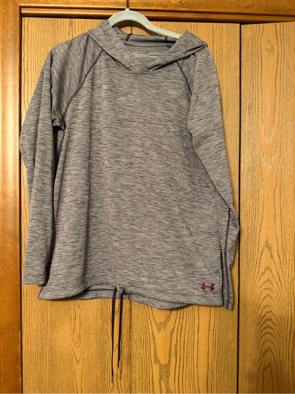 Under Armour Women’s Purple Pullover Hoodie with Purple Logo